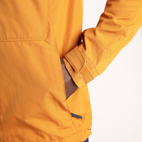A close-up of a yellow suit.