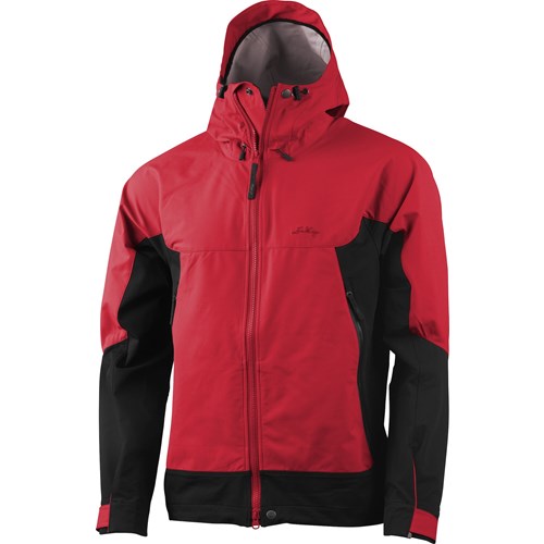 A red jacket with a hood.