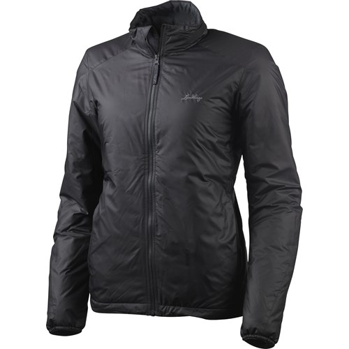 A black jacket with a zipper.