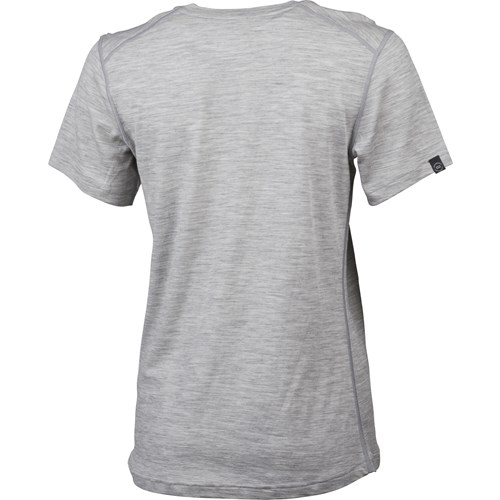 A grey t-shirt with a white background.