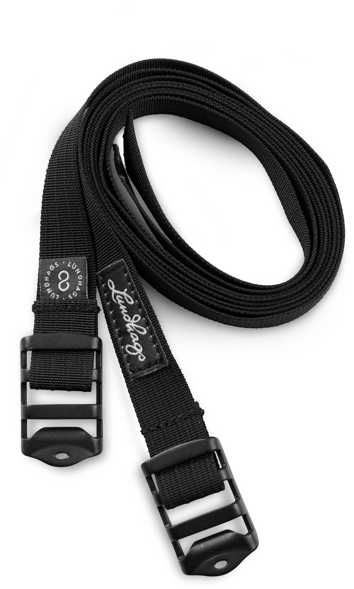 A black leather strap.