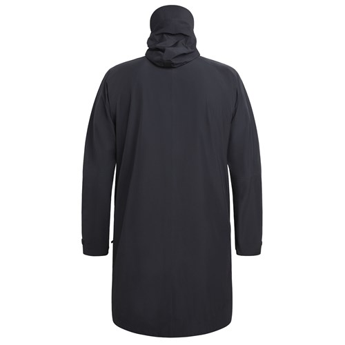 A black hooded jacket.
