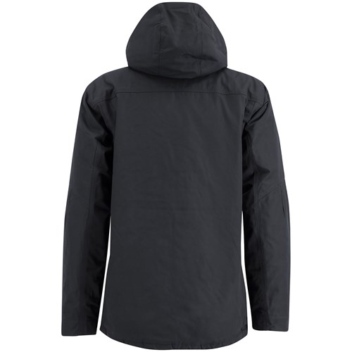 A black hooded sweatshirt.