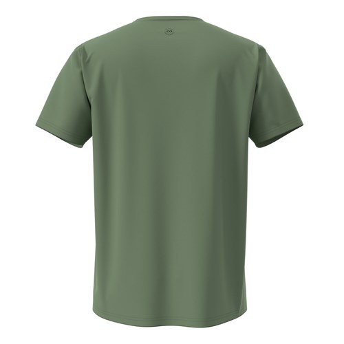 Een groen t-shirt met een witte achtergrond.