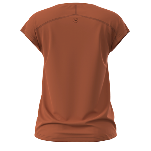 En r&#246;d och orange skjorta.